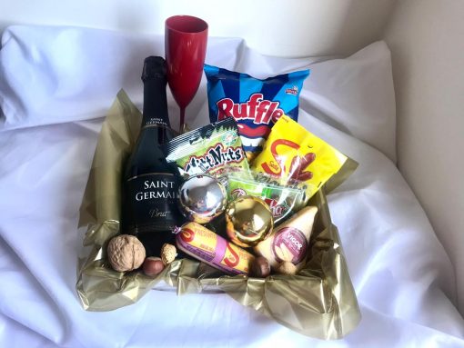 Cesta de café da manhã Kit Ano Novo